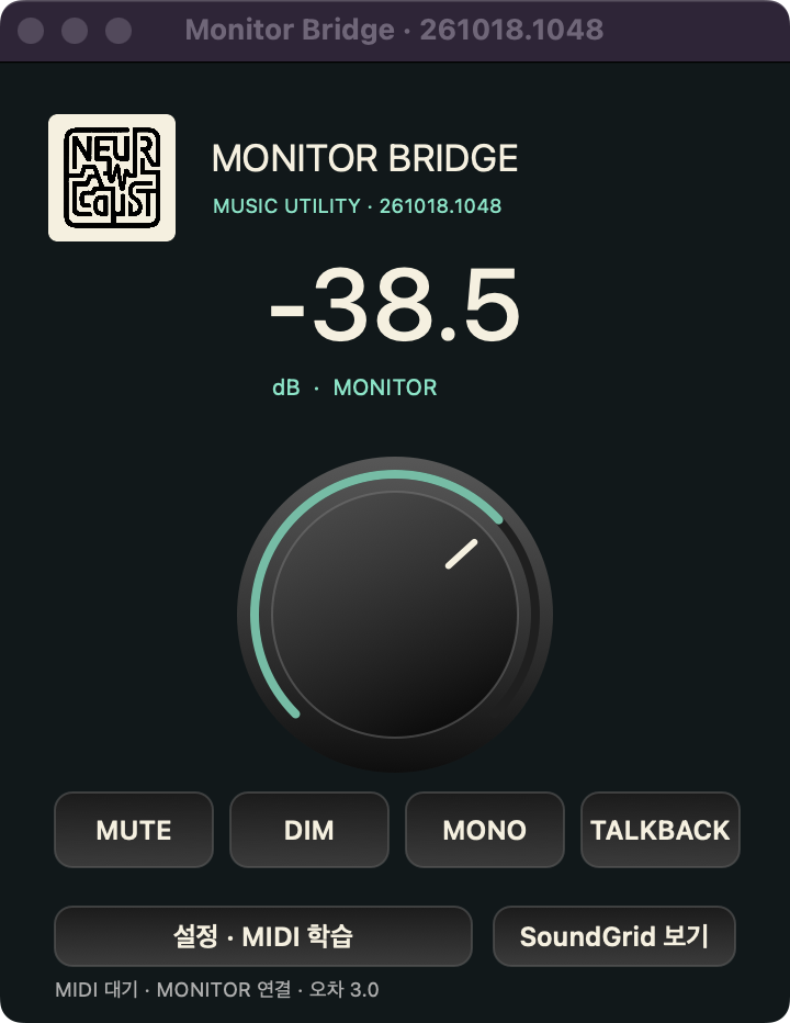 Actual Monitor Bridge Intel Mac app with Talkback